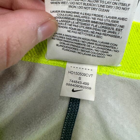 Nike Leggings Womens Small Blue Yellow Hyperwarm Nordic‎ Print Active - Picture 7 of 10